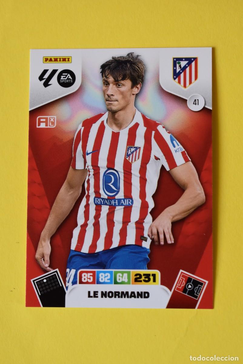 Cromos de F&uacute;tbol: Cromo Adrenalyn XL. 2025 2026. 25 26. Le Normand. Atl&eacute;tico de Madrid. N &ordm; 41. sin activar. Panini