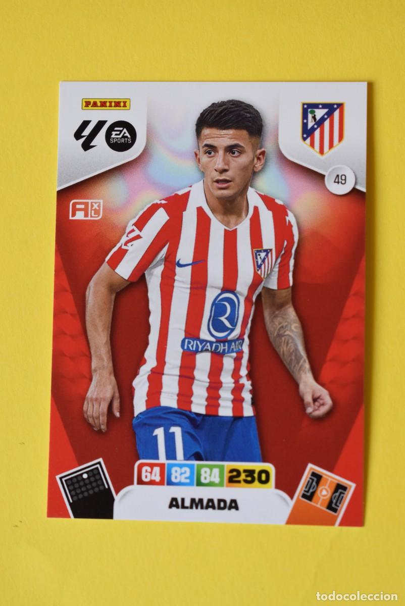Cromos de F&uacute;tbol: Cromo Adrenalyn XL. 2025 2026. 25 26. Almada. Atl&eacute;tico de Madrid. N &ordm; 49. sin activar. Panini