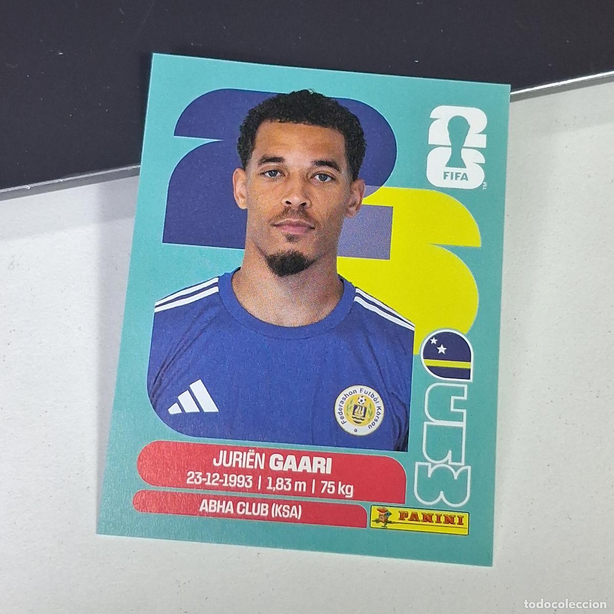Cromos de F&uacute;tbol: A27 CUW5 JURIEN GAARI 5 CURAZAO CURA&Ccedil;AO CUW MUNDIAL FIFA WORLD CUP 2026 STICKER PANINI