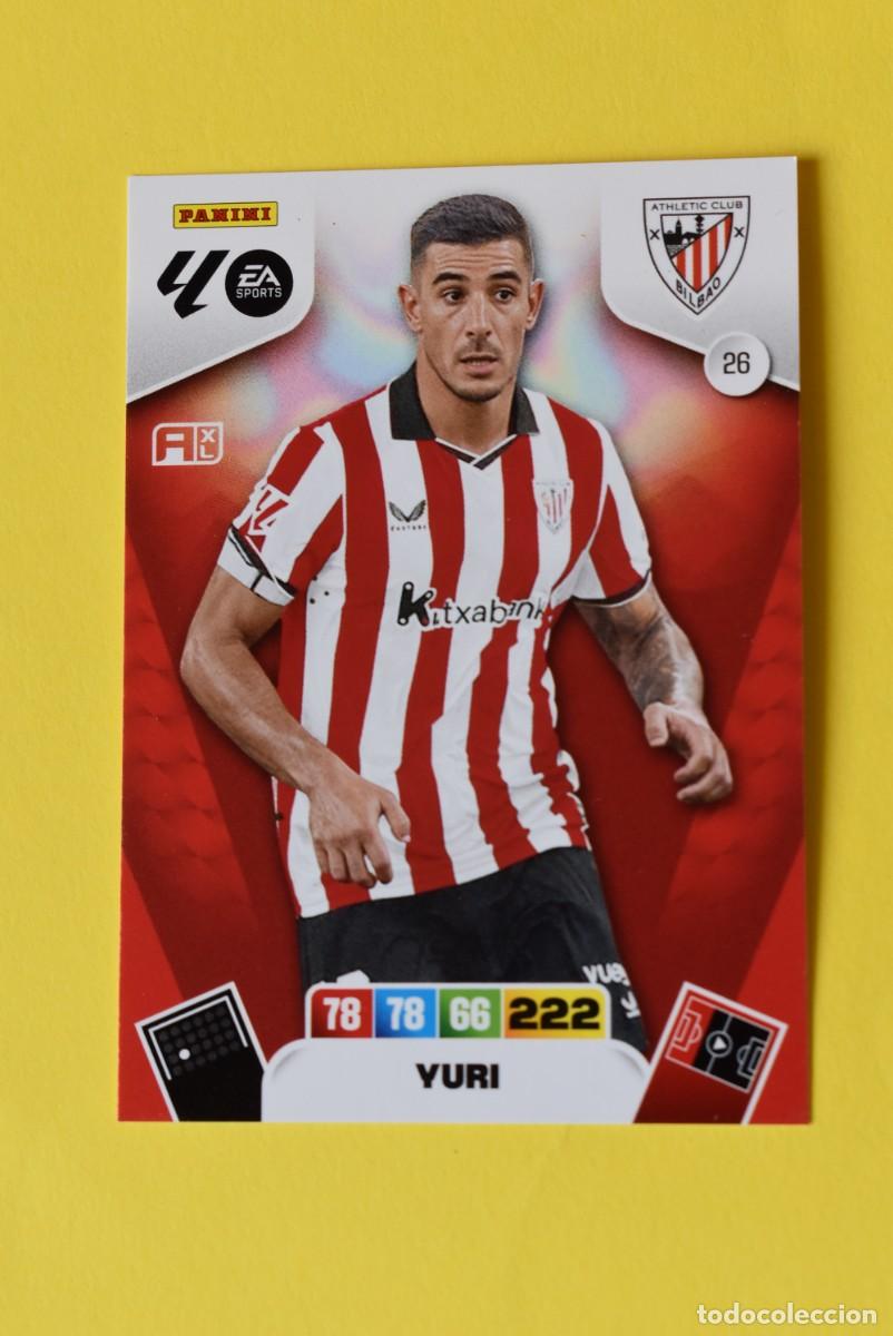 Cromos de F&uacute;tbol: Cromo Adrenalyn XL. 2025 2026. 25 26. Yuri. Athletic de Bilbao. N &ordm; 26. sin activar. Panini