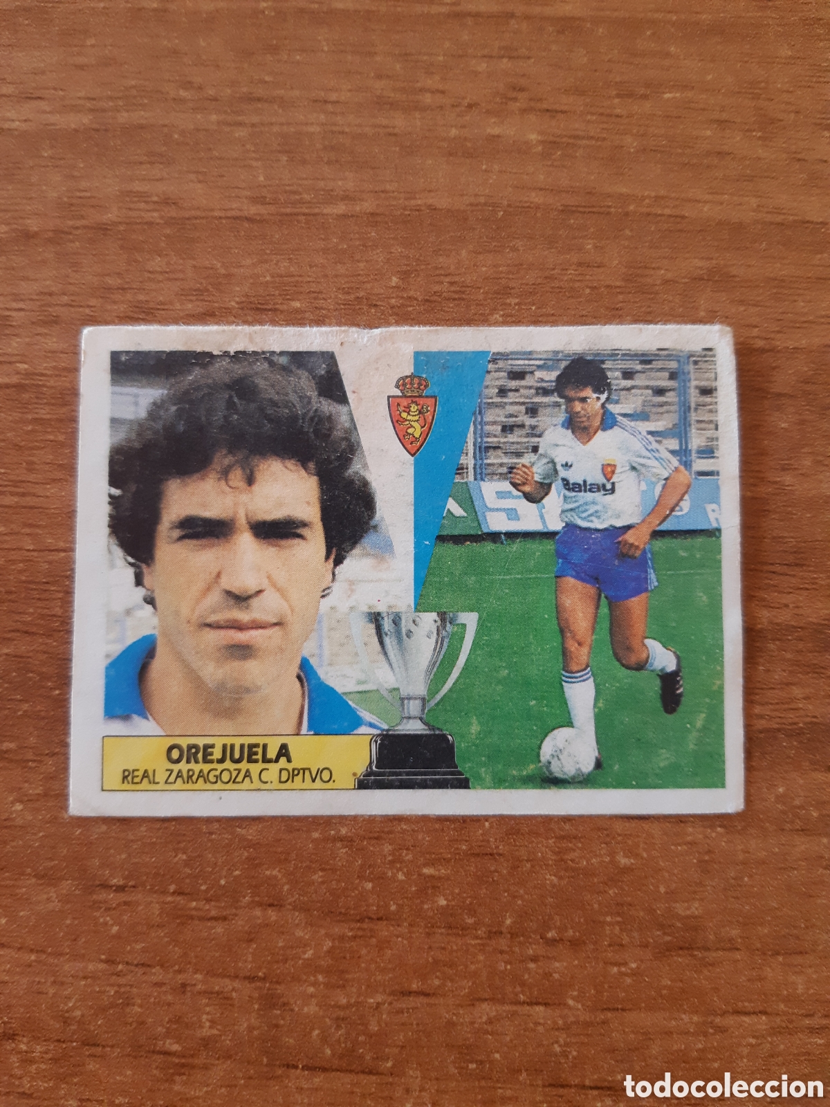 Cromos de F&uacute;tbol: Fichaje 7 Orejuela (Zaragoza) Liga 87-88 ESTE. Nunca pegado, sin pegar
