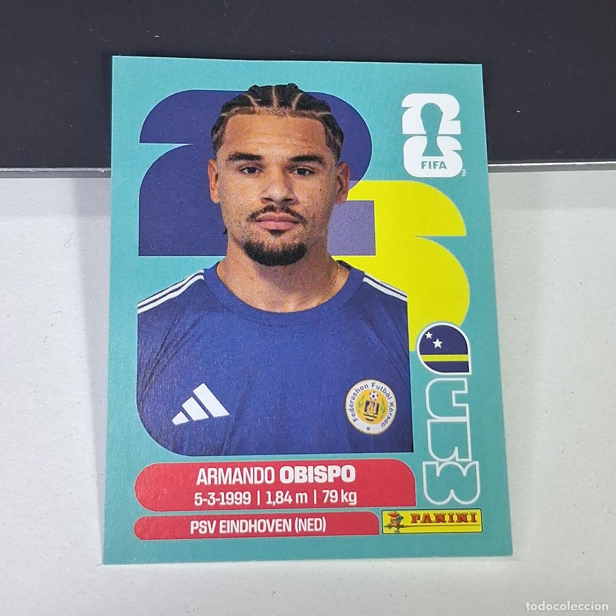 Cromos de F&uacute;tbol: A27 CUW3 ARMANDO OBISPO 3 CURAZAO CURA&Ccedil;AO CUW MUNDIAL FIFA WORLD CUP 2026 STICKER PANINI
