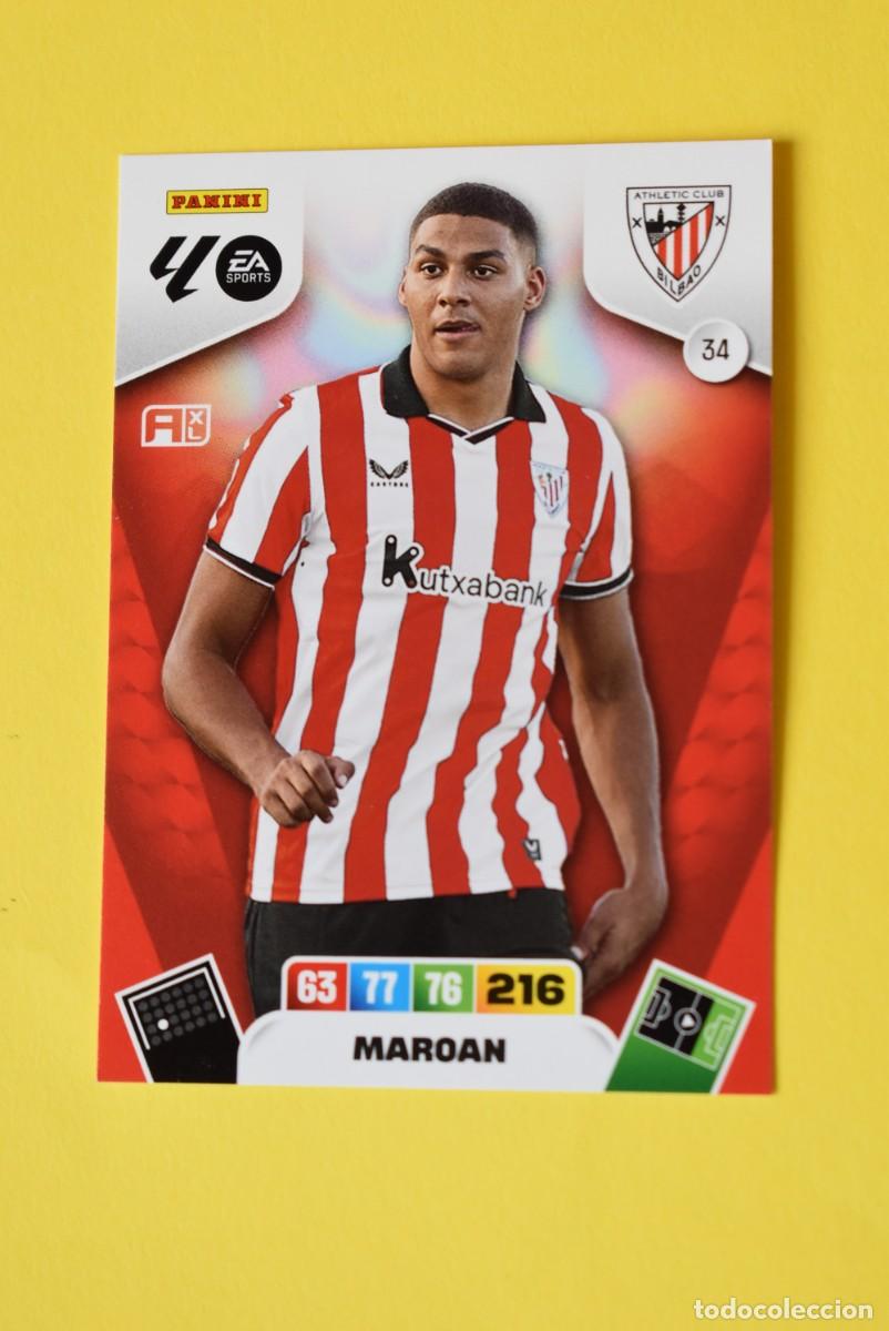 Cromos de F&uacute;tbol: Cromo Adrenalyn XL. 2025 2026. 25 26. Maroan. Athletic de Bilbao. N &ordm; 34. sin activar. Panini