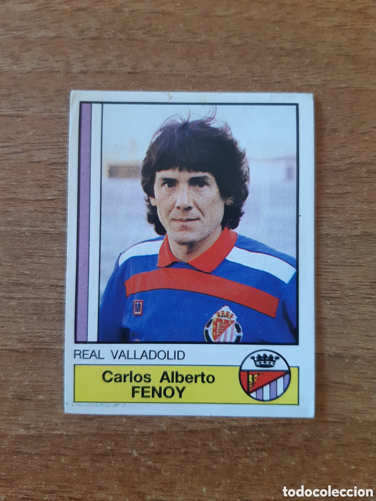 Cromos de F&uacute;tbol: N&deg;307 Fenoy (Valladolid) liga 86-87 FUTBOL 87 PANINI. Nunca pegado