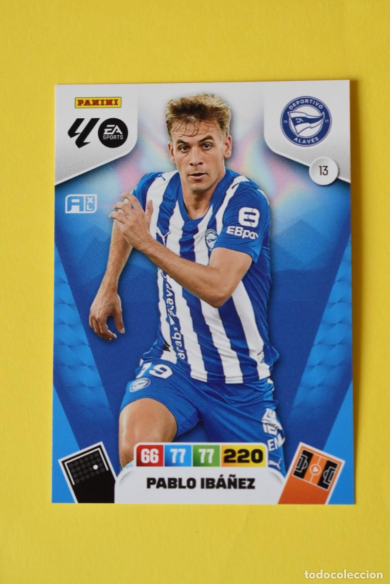 Cromos de F&uacute;tbol: Cromo Adrenalyn XL. 2025 2026. 25 26. Pablo Ib&aacute;&ntilde;ez. Alav&eacute;s. N &ordm; 13. C&oacute;digo sin activar. Panini