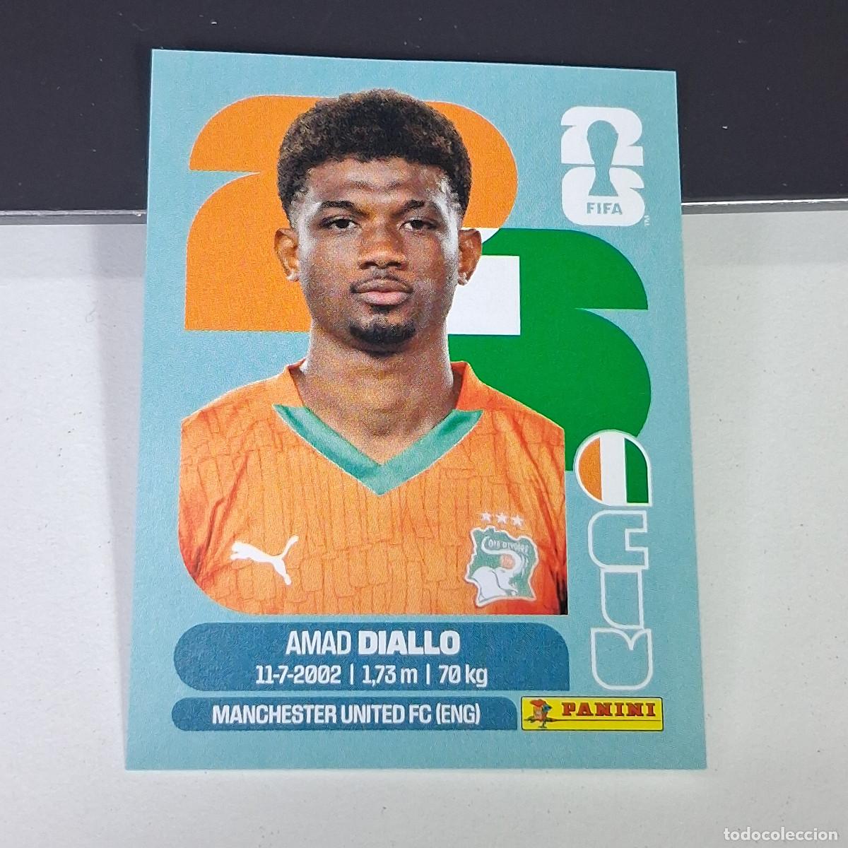 Cromos de F&uacute;tbol: A27 CIV15 AMAD DIALLO 15 CIV COSTA DE MARFIL IVORY COAST MUNDIAL FIFA WORLD CUP 2026 STICKER PANINI