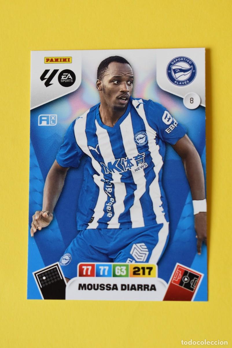Cromos de F&uacute;tbol: Cromo Adrenalyn XL. 2025 2026. 25 26. Moussa Diarra. Alav&eacute;s. N &ordm; 8. C&oacute;digo sin activar. Panini