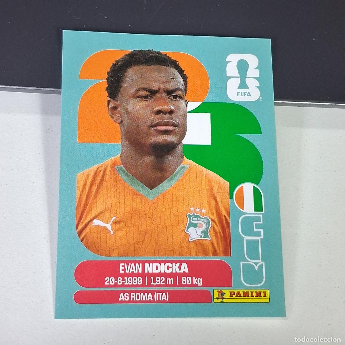 Cromos de Futebol: A27 CIV6 EVAN NDICKA 6 COAST CIV COSTA DE MARFIL IVORY MUNDIAL FIFA WORLD CUP 2026 STICKER PANINI