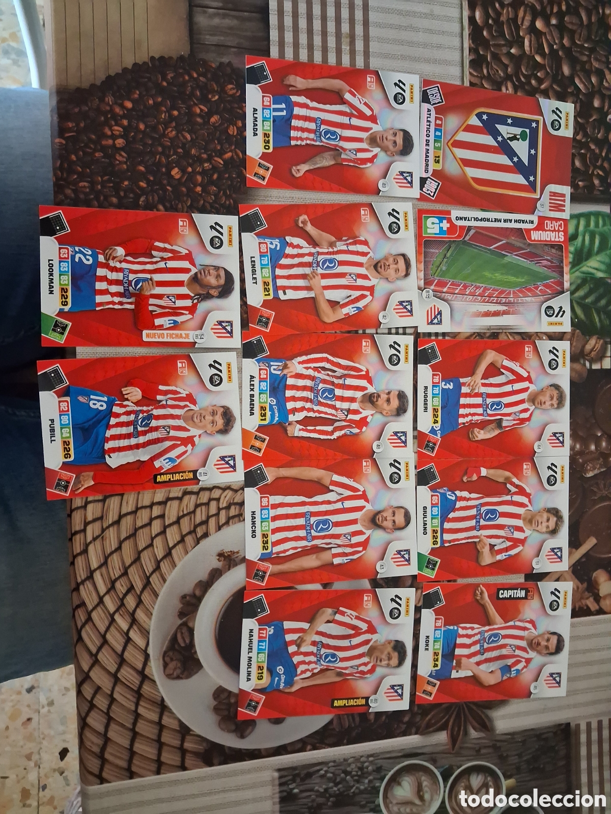 Cromos de Futebol: Adrenalyn 25 26 lote de 12 cartas del Atl&eacute;tico de Madrid diferentes ver fotos