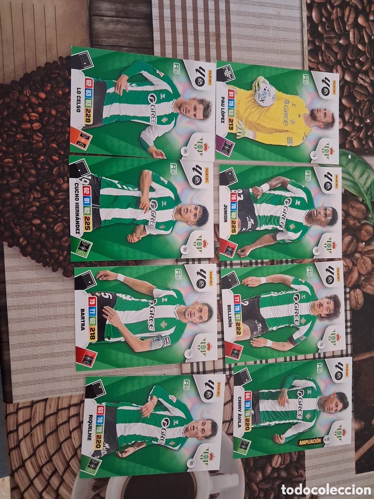 Cromos de F&uacute;tbol: Adrenalyn 25 26 lote de 8 cartas del betis diferentes ver fotos