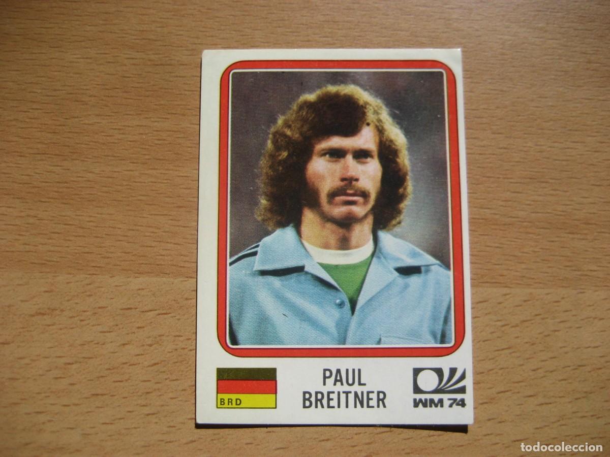 Fu&szlig;ball-Sticker: MUNICH 74 - N&ordm; 88 PAUL BREITNER - ALEMANIA FEDERAL - PANINI - CAMPEONATO MUNDIAL DE FUTBOL 1974