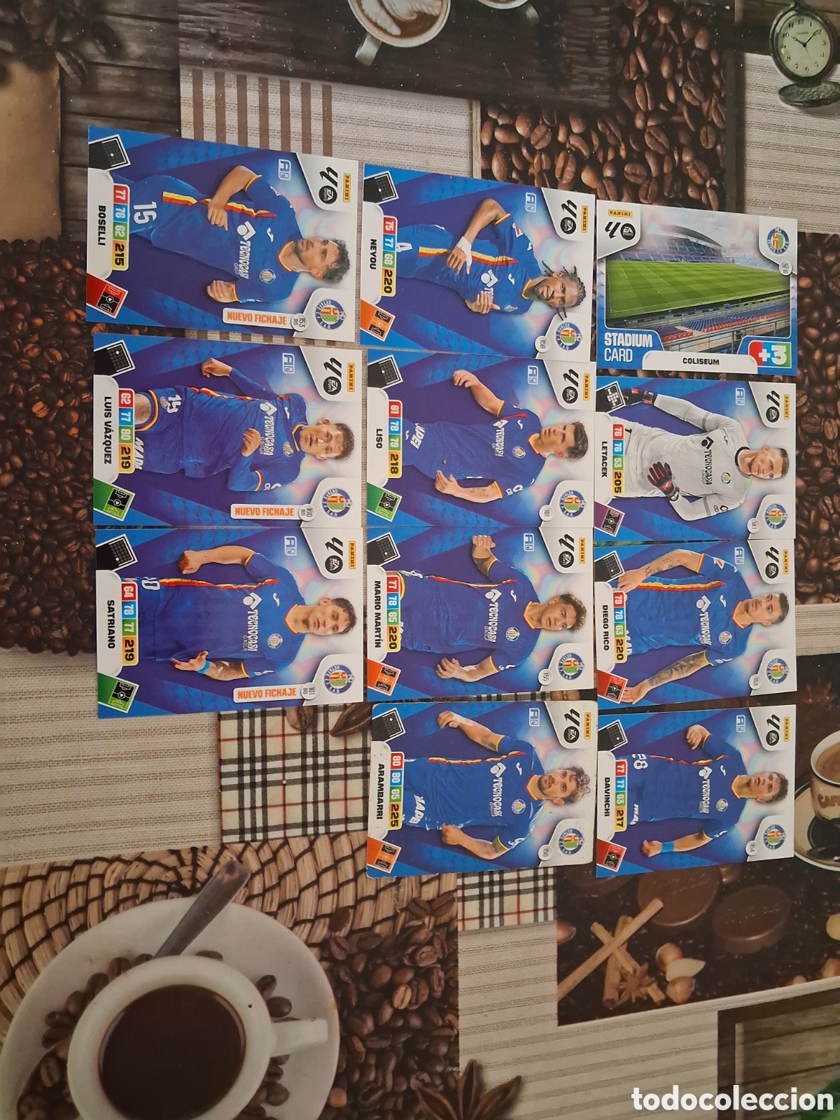 Fu&szlig;ball-Sticker: Adrenalyn 25 26 lote de 11 cartas del getafe diferentes ver fotos