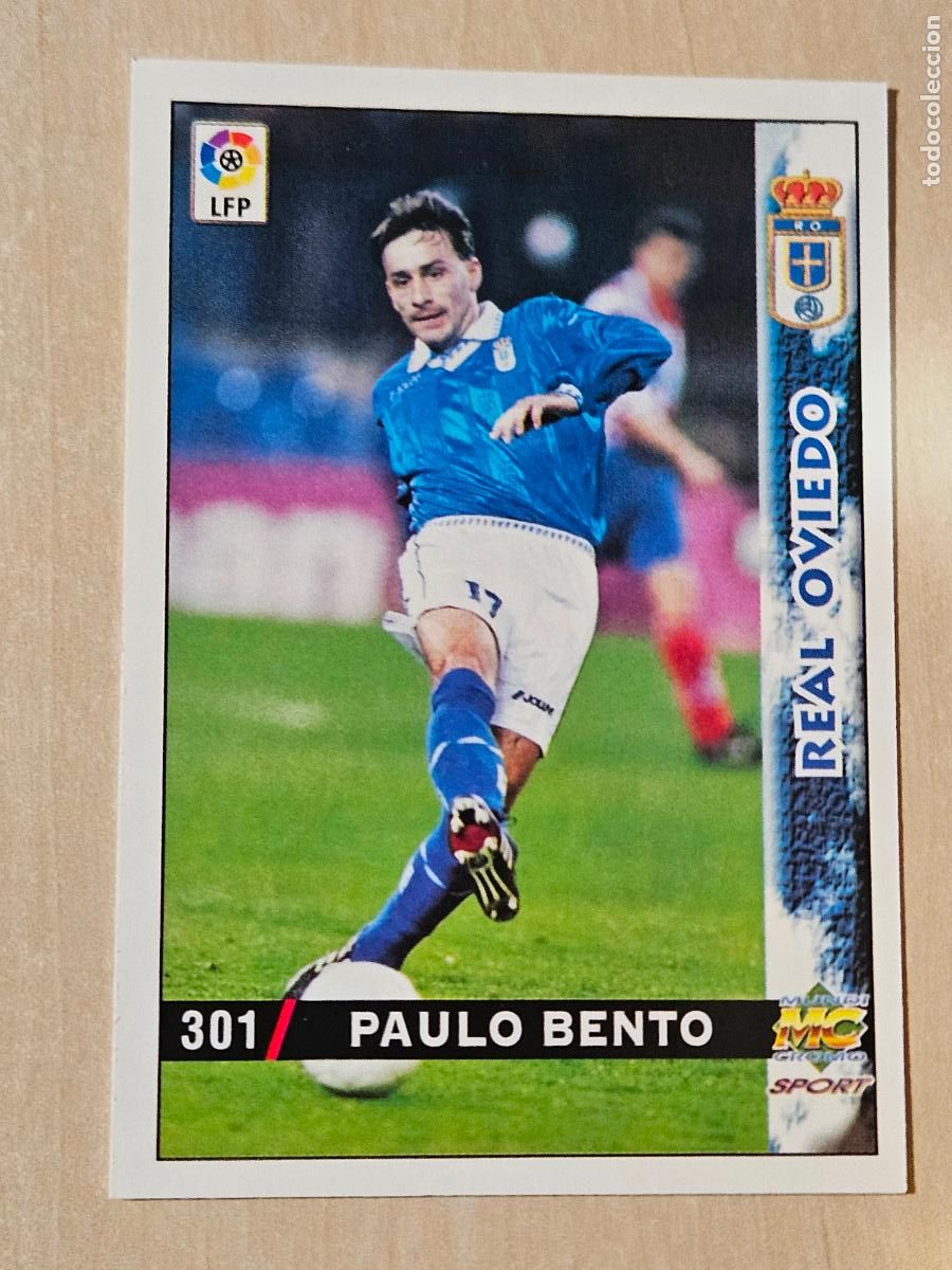 Cromos de Futebol: N&ordm; 301 PAULO BENTO - MUNDICROMO - FICHAS DE LA LIGA 98 99 - REAL OVIEDO