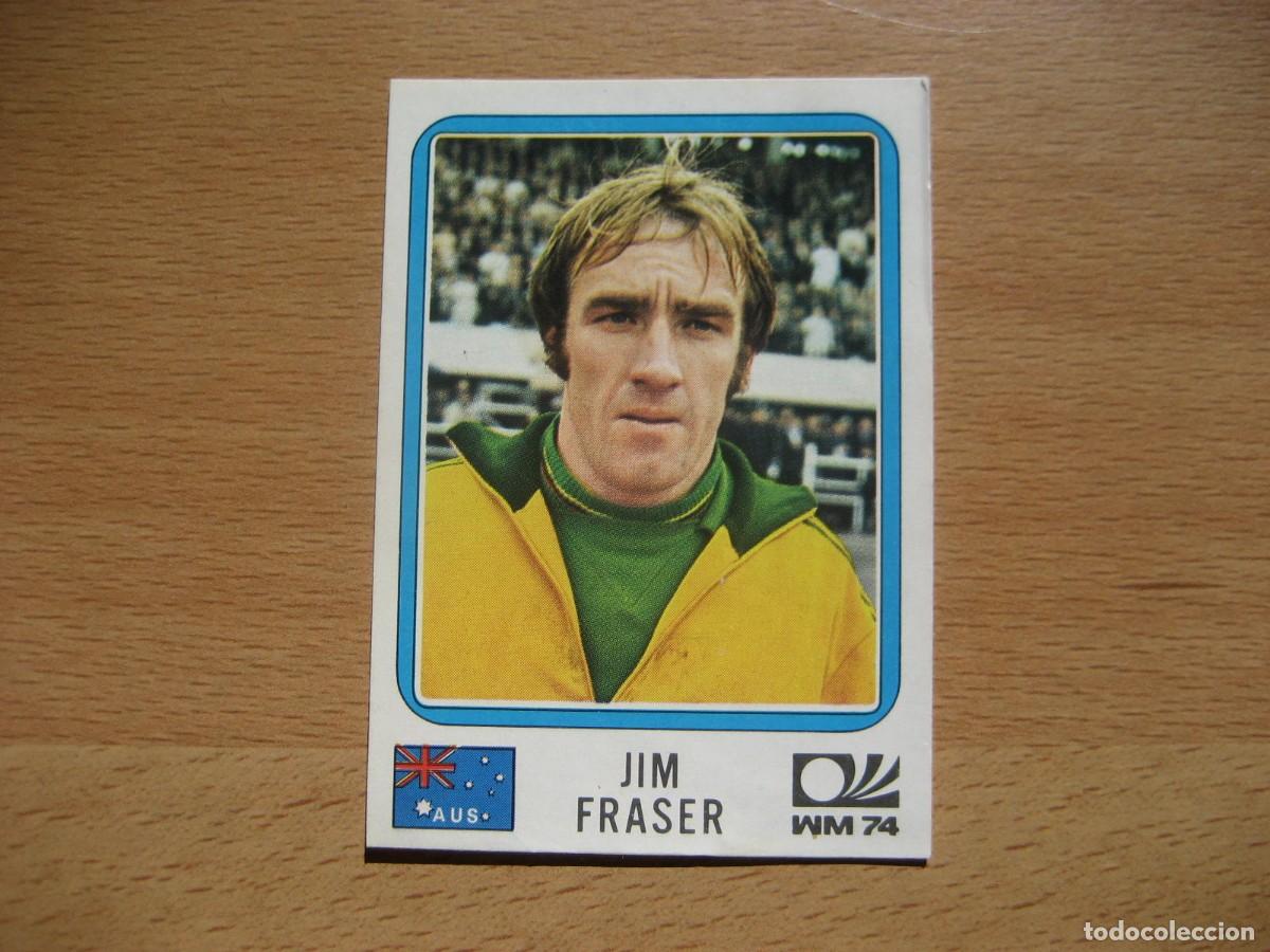 Fu&szlig;ball-Sticker: MUNICH 74 - N&ordm; 107 JIM FRASER - AUSTRALIA - PANINI - CAMPEONATO MUNDIAL DE FUTBOL 1974