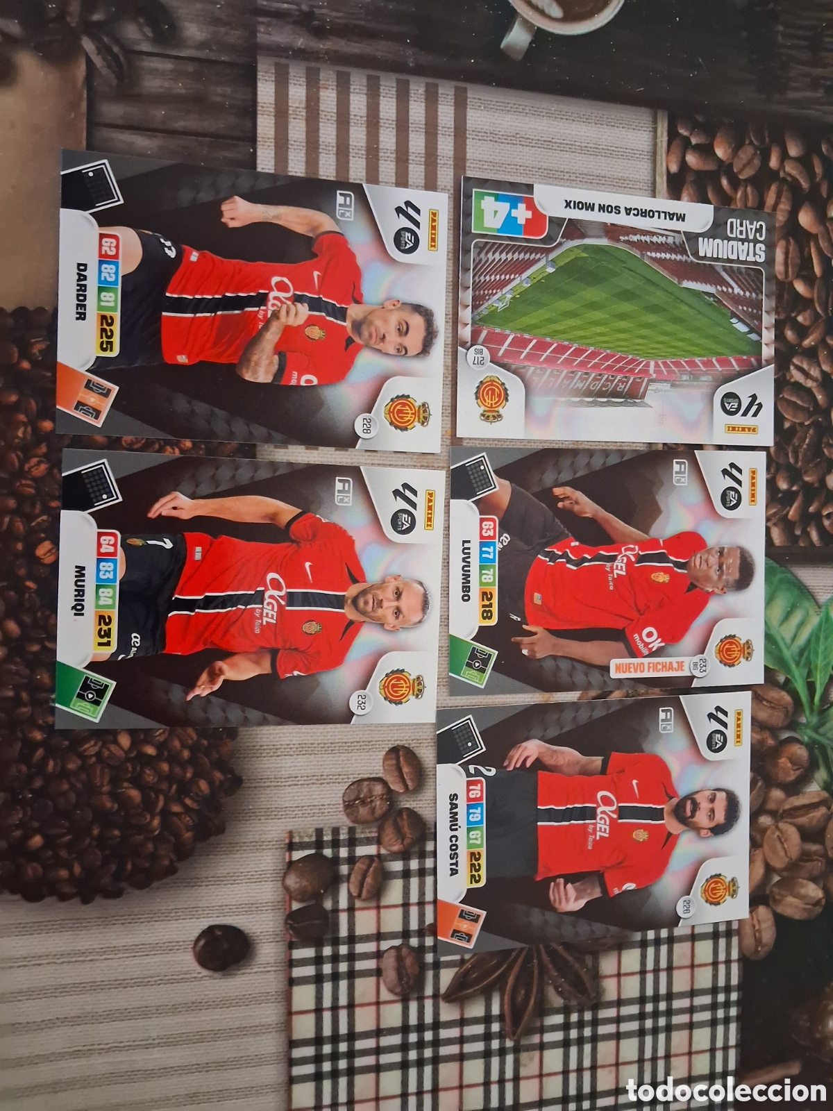Fu&szlig;ball-Sticker: Adrenalyn 25 26 lote de 5 cartas del Mallorca diferentes ver fotos