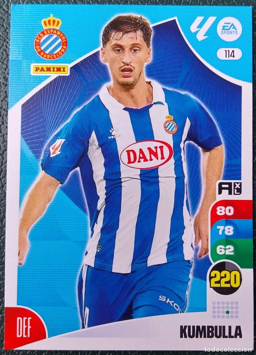 Cromos de F&uacute;tbol: 114 KUMBULLA RCD ESPANYOL FICHAS ALBUM ADRENALYN XL 2024 2025 24 25