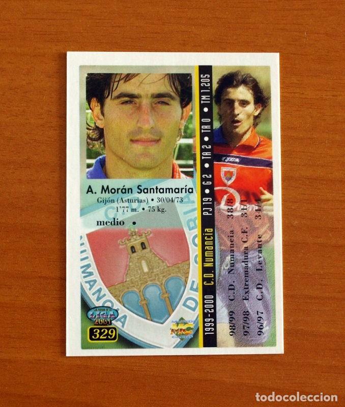 Cromos de F&uacute;tbol: Numancia - N&ordm; 329 Moran - Mundicromo Las Fichas de la Liga 2000-2001, 00-01