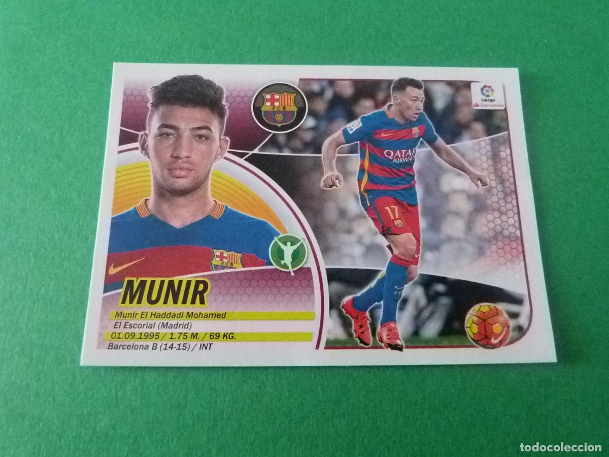Cromos de F&uacute;tbol: CROMO FUTBOL MUNIR F.C. BARCELONA *** SIN PEGAR N&ordm; 13 B LIGA ESTE 2016-2017/16-17 PANINI