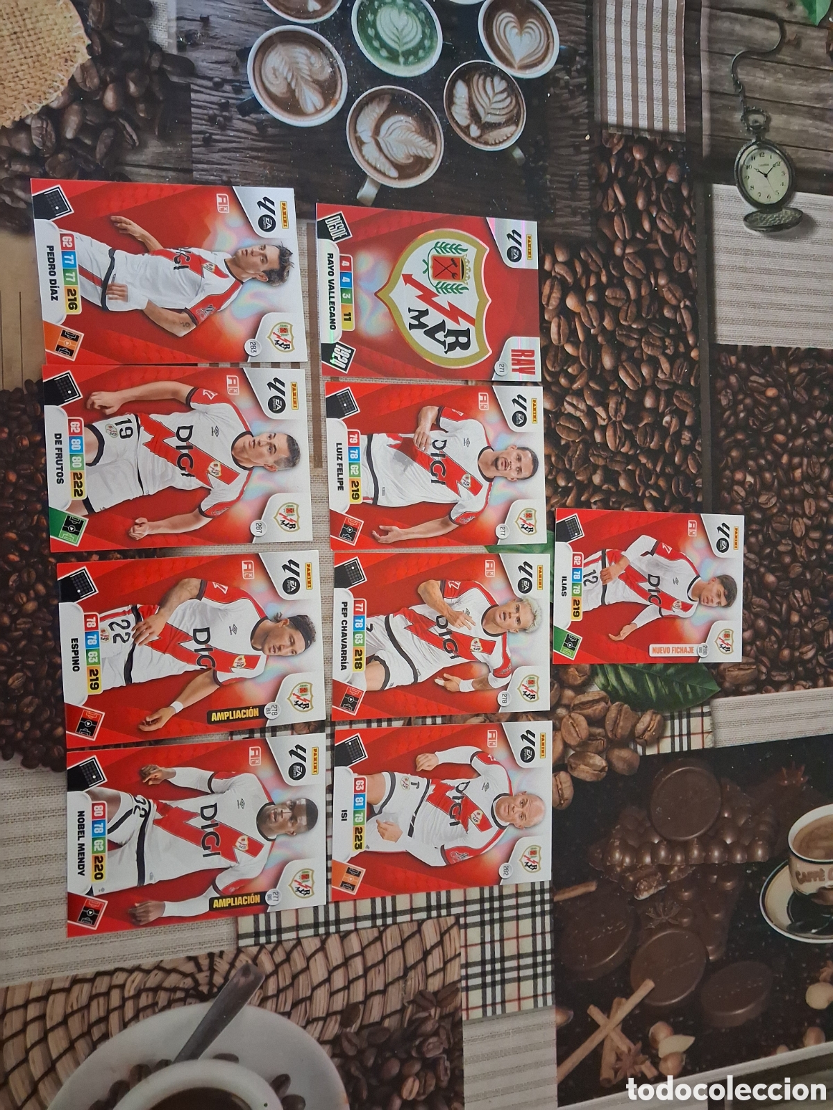 Football Stickers: Adrenalyn 25 26 lote de 9 cartas del rayo vallecano diferentes ver fotos