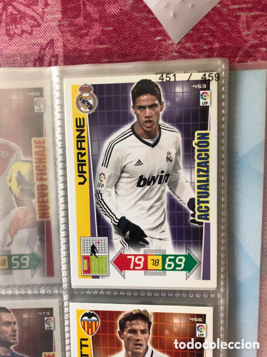 Cromos de Futebol: Adrenalyn 2012 2013 actualizaci&oacute;n varane 453 real Madrid