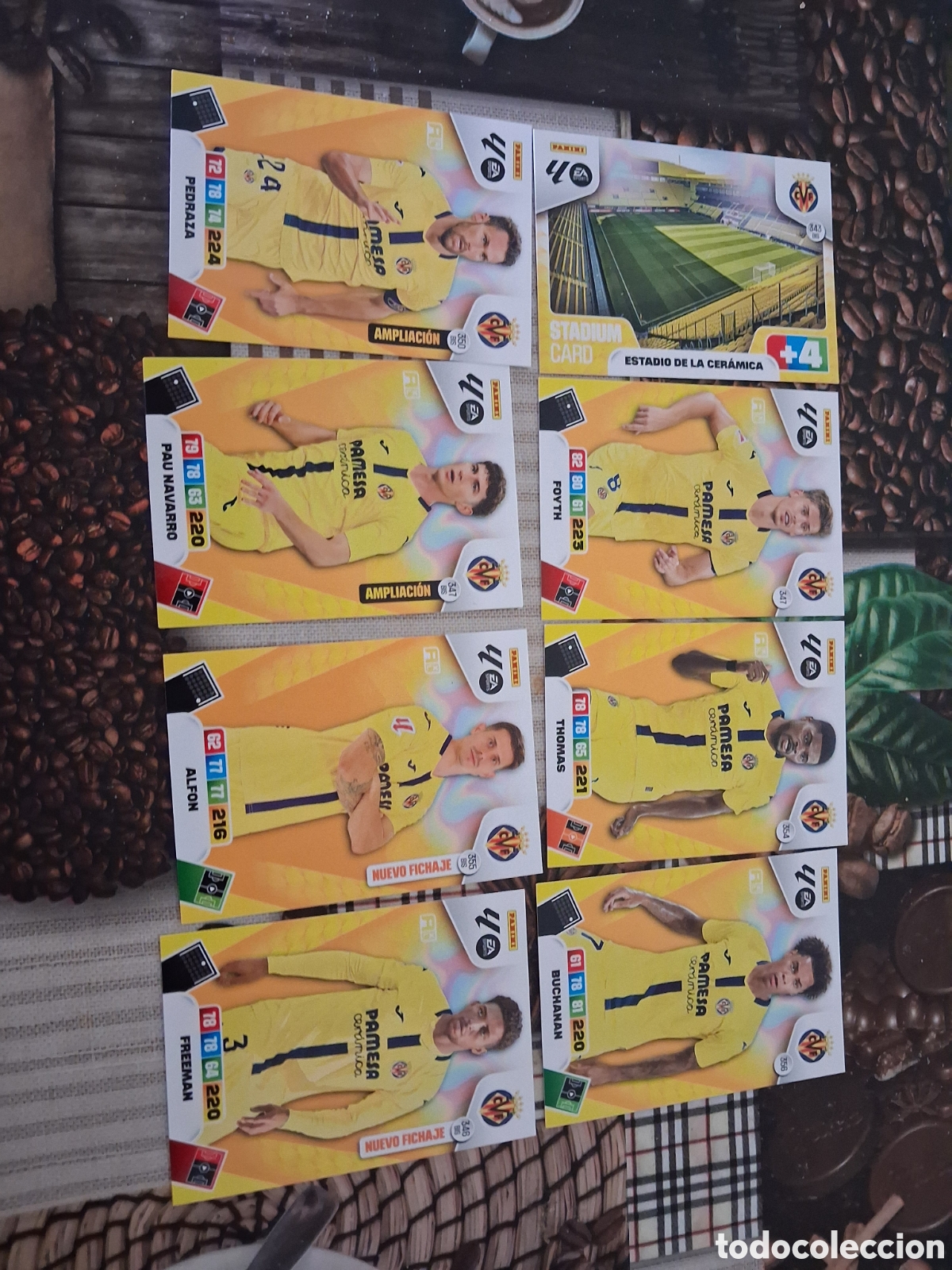 Figurine di Calcio: Adrenalyn 25 26 lote de 8 cartas del villarreal diferentes ver fotos