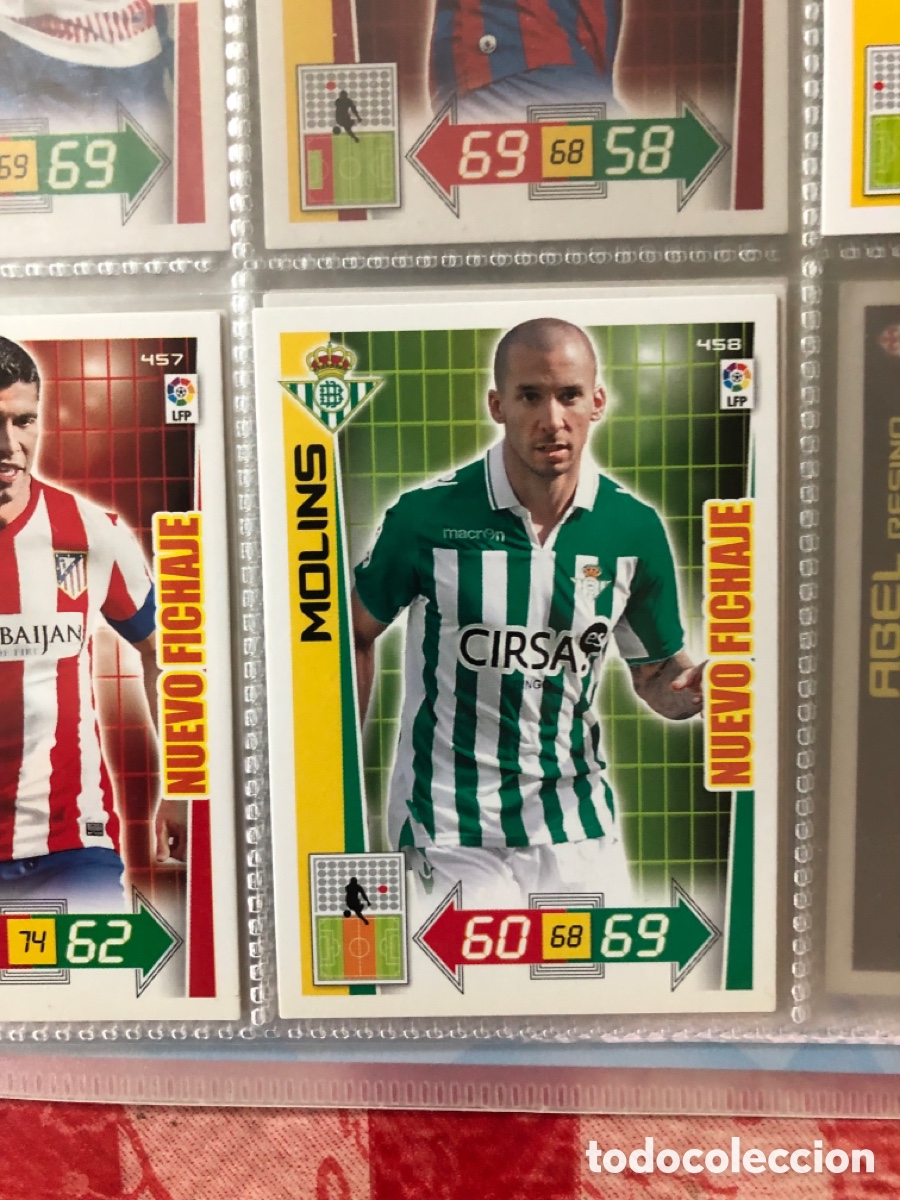 Cromos de F&uacute;tbol: Adrenalyn 2012 2013 nuevo fichaje molins 458 Betis