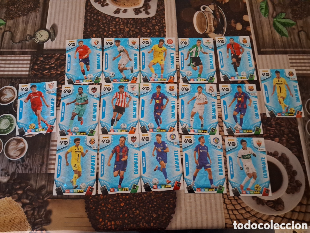 Fu&szlig;ball-Sticker: Adrenalyn 25 26 lote de 17 cartas diamantes diferentes ver fotos