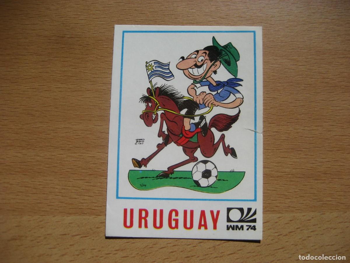 Fu&szlig;ball-Sticker: MUNICH 74 - N&ordm; 217 VI&Ntilde;ETA - URUGUAY - PANINI - CAMPEONATO MUNDIAL DE FUTBOL 1974