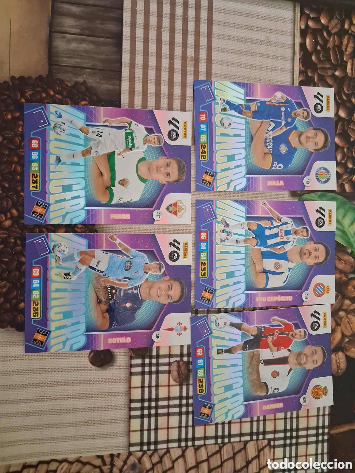 Cartes &agrave; collectionner de Football: Adrenalyn 25 26 lote de 5 cartas influencers diferentes ver fotos
