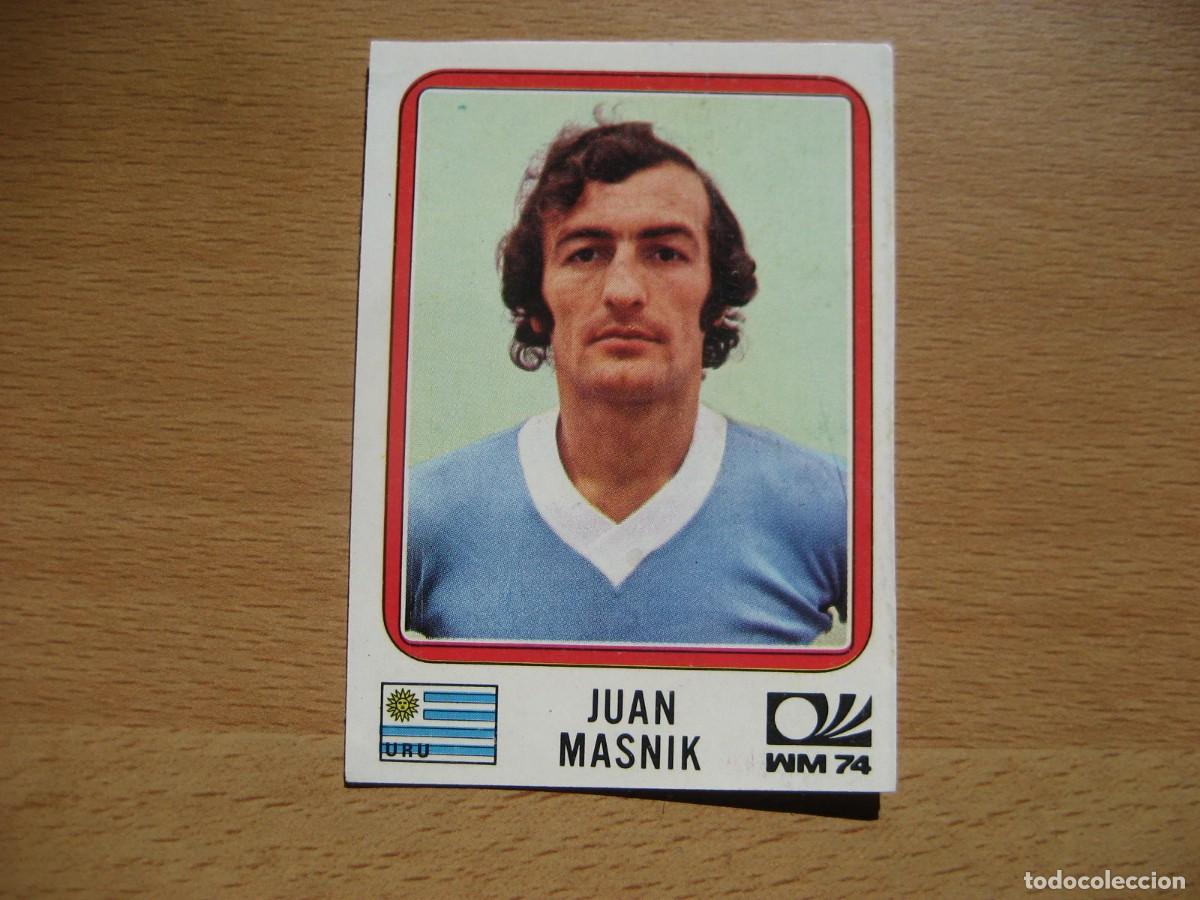 Figurine di Calcio: MUNICH 74 - N&ordm; 222 JUAN MASNIK - URUGUAY - PANINI - CAMPEONATO MUNDIAL DE FUTBOL 1974