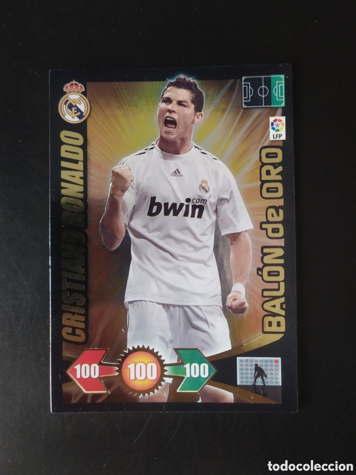 Cromos de F&uacute;tbol: Adrenalyn 2009 2010 09 10 panini Cristiano Ronaldo bal&oacute;n de oro Real Madrid