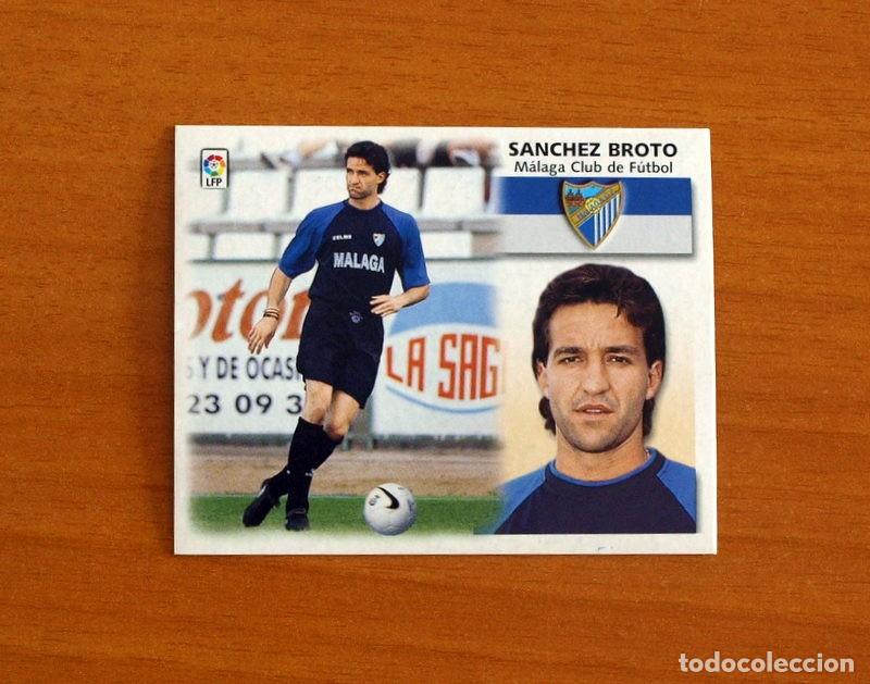 Cromos de F&uacute;tbol: M&aacute;laga - S&aacute;nchez Broto - Ediciones Este Liga 1999-2000, 99-00 - Nunca Pegado