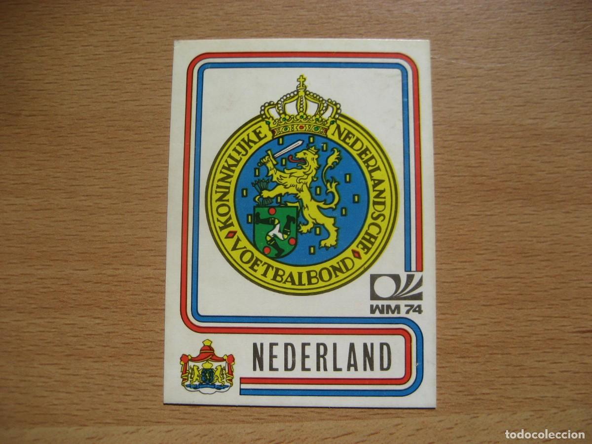 Cromos de F&uacute;tbol: MUNICH 74 - N&ordm; 232 ESCUDO - HOLANDA - PANINI - CAMPEONATO MUNDIAL DE FUTBOL 1974