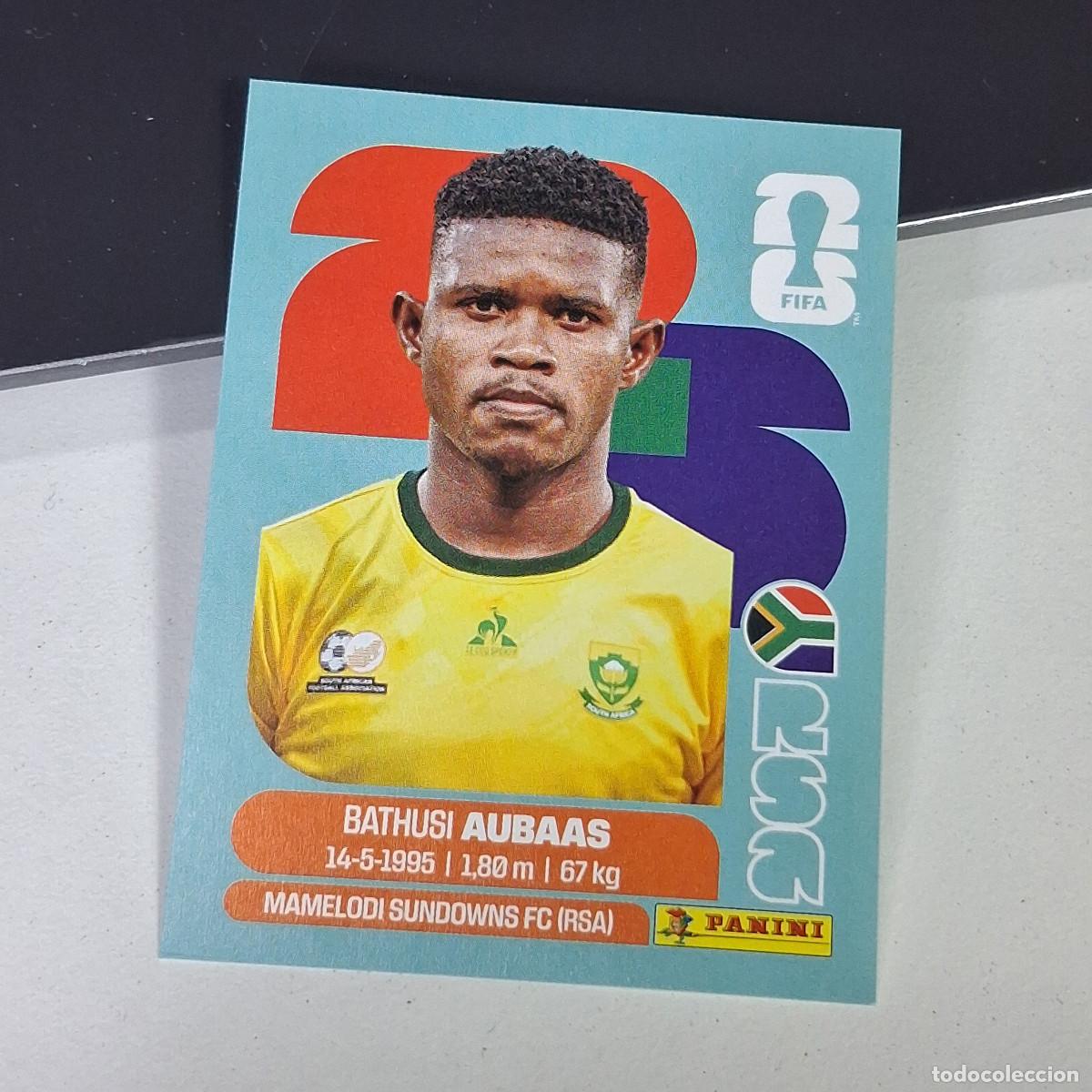 Cromos de F&uacute;tbol: A27 RSA14 BATHUSI AUBAAS 14 SUD&Aacute;FRICA RSA SOUTH AFRIKA MUNDIAL FIFA WORLD CUP 2026 STICKER PANINI