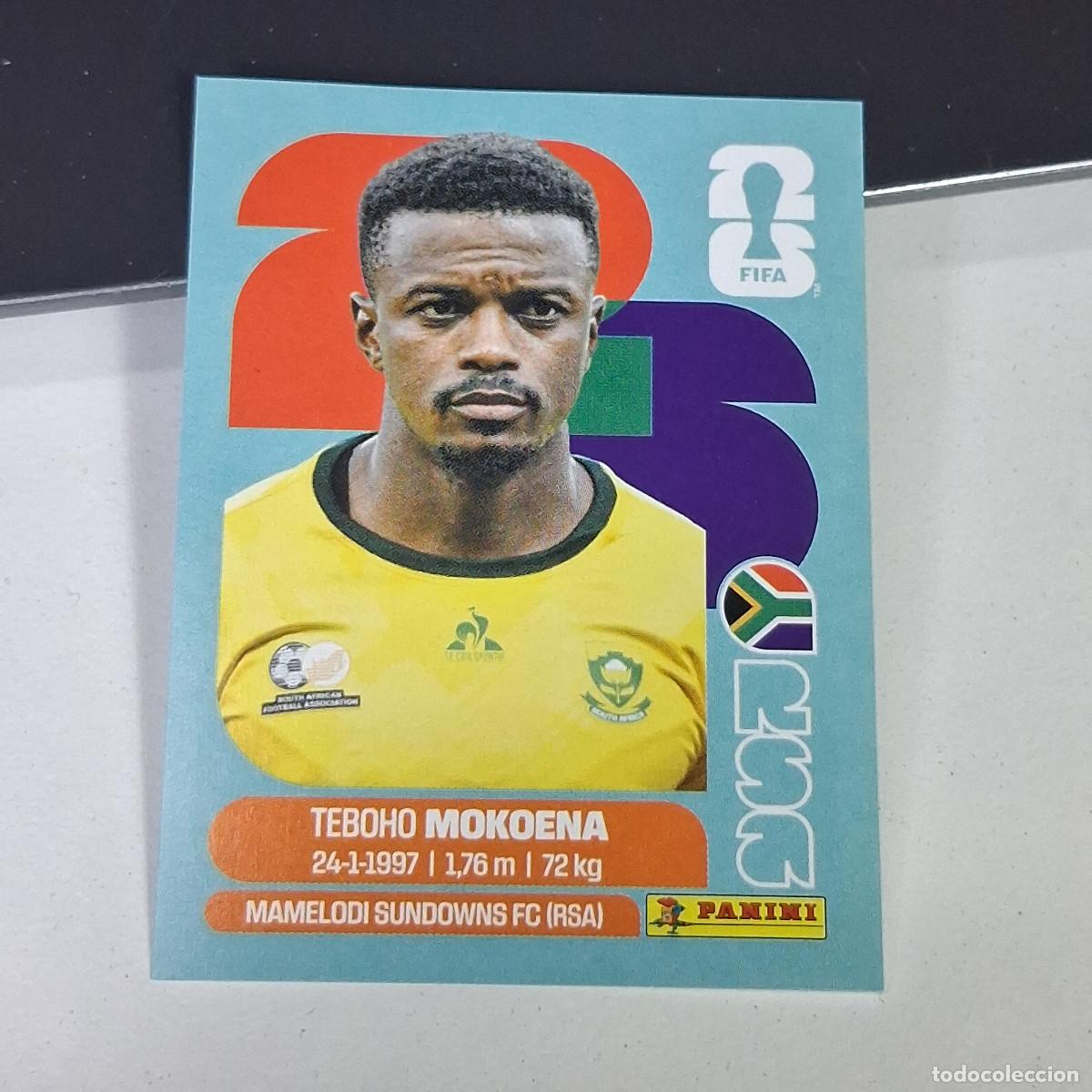 Fu&szlig;ball-Sticker: A27 RSA11 TEBOHO MOKOENA 11 SUD&Aacute;FRICA RSA SOUTH AFRIKA MUNDIAL FIFA WORLD CUP 2026 STICKER PANINI