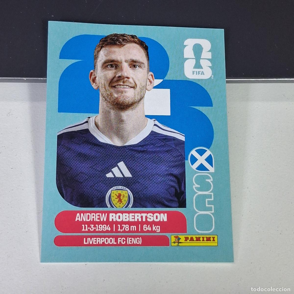 Cromos de F&uacute;tbol: A27 SCO6 ANDREW ROBERTSON 6 ESCOCIA SCOTLAND SCO MUNDIAL FIFA WORLD CUP 2026 STICKER PANINI