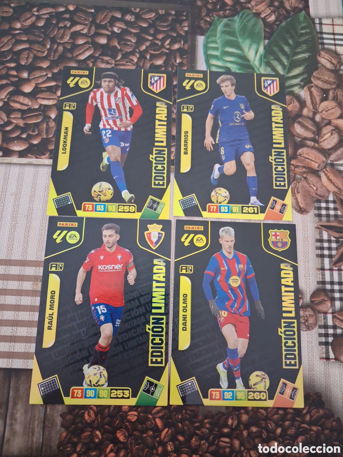 Cromos de F&uacute;tbol: Adrenalyn 25 26 lote de 4 cartas edici&oacute;n limitada diferentes ver fotos