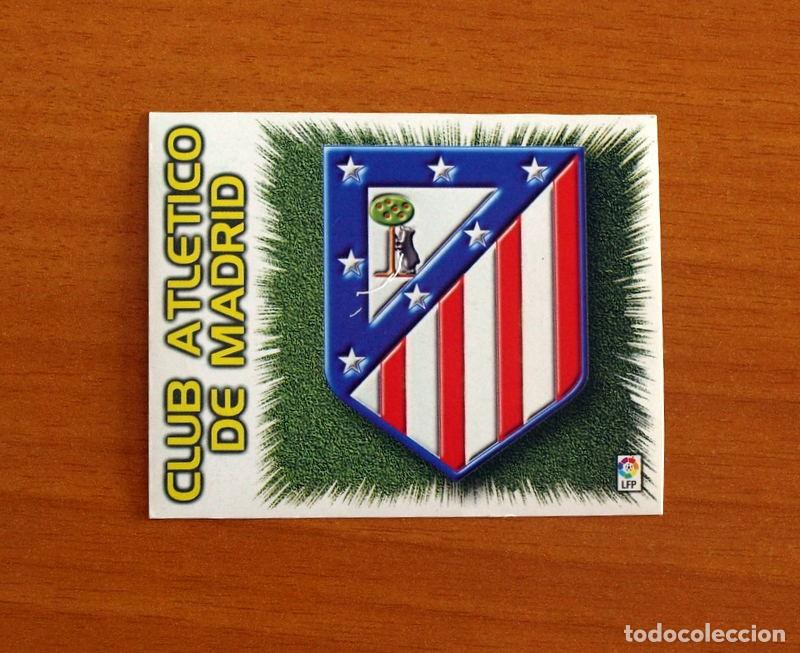 Cromos de F&uacute;tbol: Atl&eacute;tico Madrid - Escudo - Ediciones Este Liga 1999-2000, 99-00 - Nunca Pegado