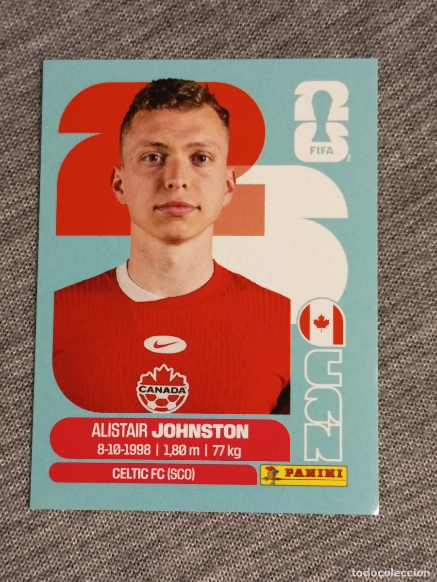 Cromos de F&uacute;tbol: JOHNSTON CAN 4 STICKER MUNDIAL 2026 PANINI FIFA WORLD CUP NUEVO