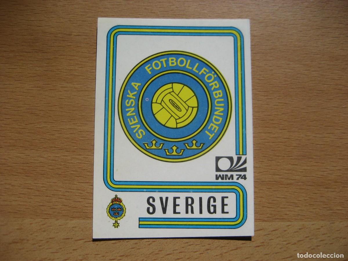 Cromos de F&uacute;tbol: MUNICH 74 - N&ordm; 266 ESCUDO - SUECIA - PANINI - CAMPEONATO MUNDIAL DE FUTBOL 1974