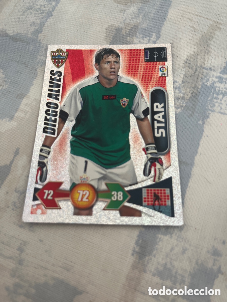 Cromos de F&uacute;tbol: DIEGO ALVES STAR ALMERIA 1 ADRENALYN 2009 2010 PANINI XL 09 10 CARTA CROMO FUTBOL