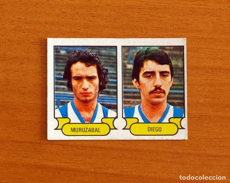 Cromos de F&uacute;tbol: Real Sociedad - 64 Muruz&aacute;bal-Diego - Ruiz Romero 1978-1979, 78-79 - Nunca Pegado