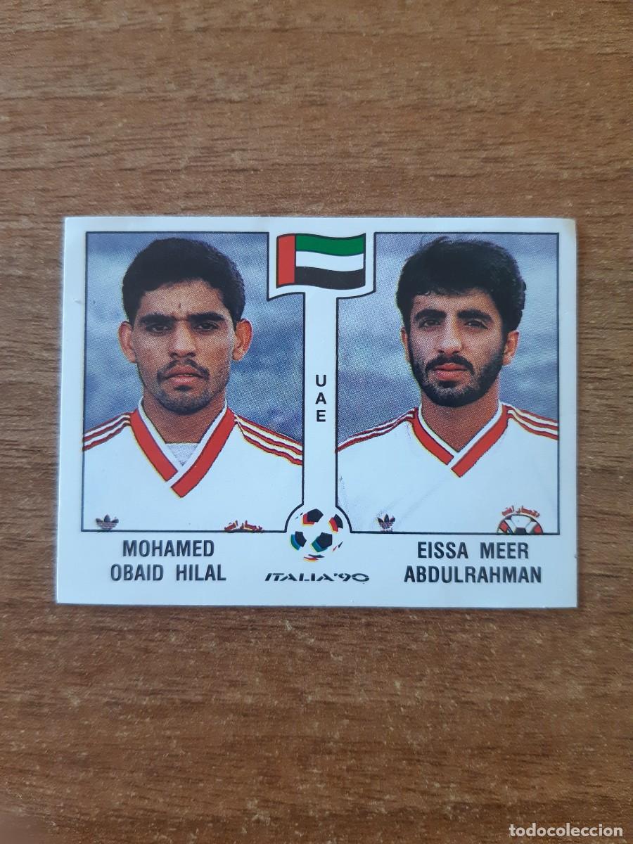 Cromos de F&uacute;tbol: N&deg;308 Hilal - Abdulrahman (Emiratos &Aacute;rabes Unidos) Mundial Italia 90 PANINI. Nunca pegado, sin pegar