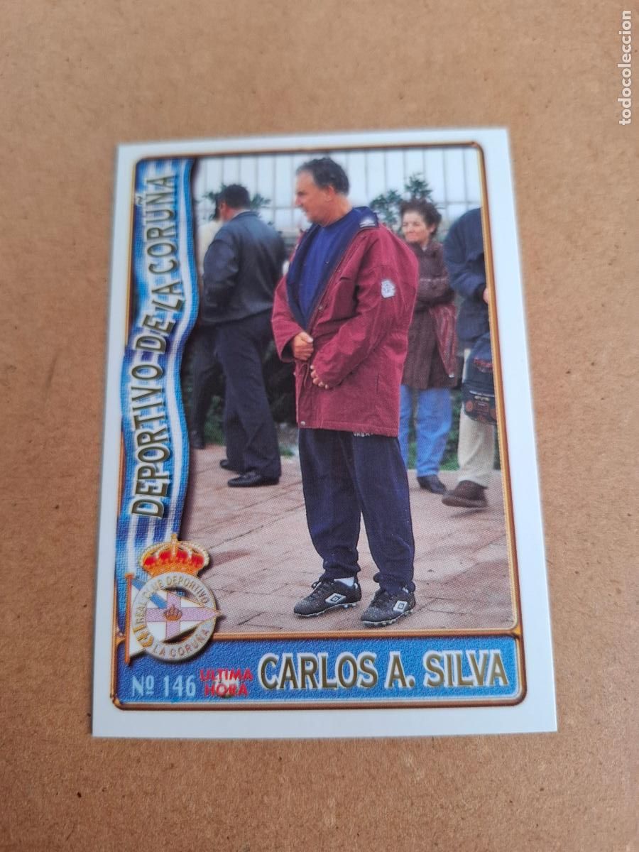 Fu&szlig;ball-Sticker: MUNDICROMO 96 97 1996 1997 - UH 146 CARLOS A. SILVA - R.C. DEPORTIVO