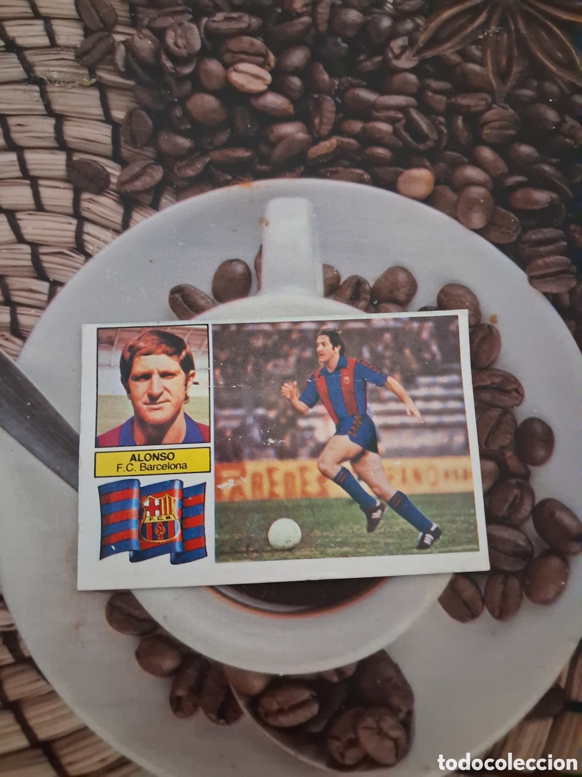 Fu&szlig;ball-Sticker: Liga este 82 83 alonso del Barcelona recuperado del &aacute;lbum ver fotos