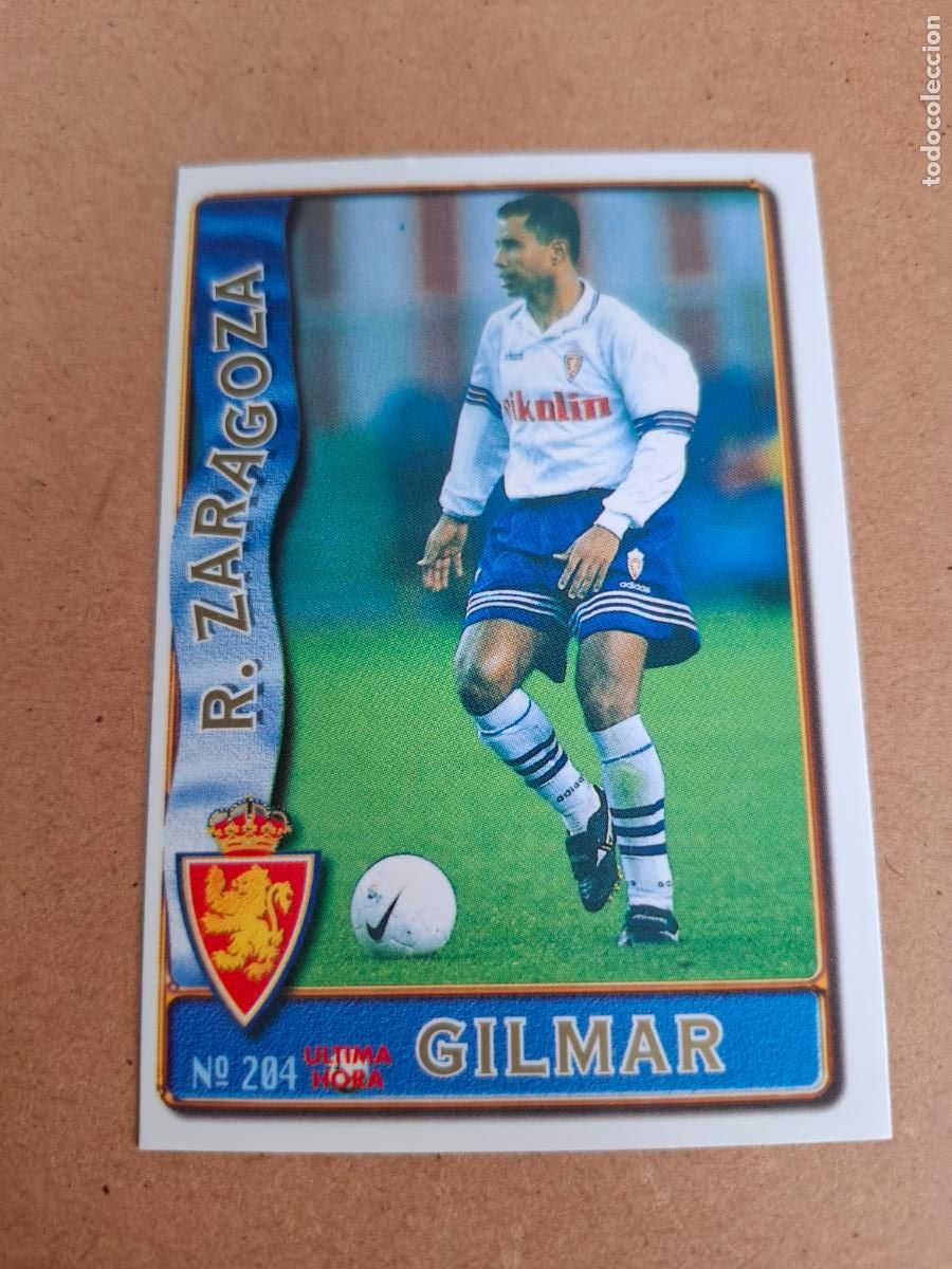 Football Stickers: MUNDICROMO 96 97 1996 1997 - UH 204 GILMAR - REAL ZARAGOZA
