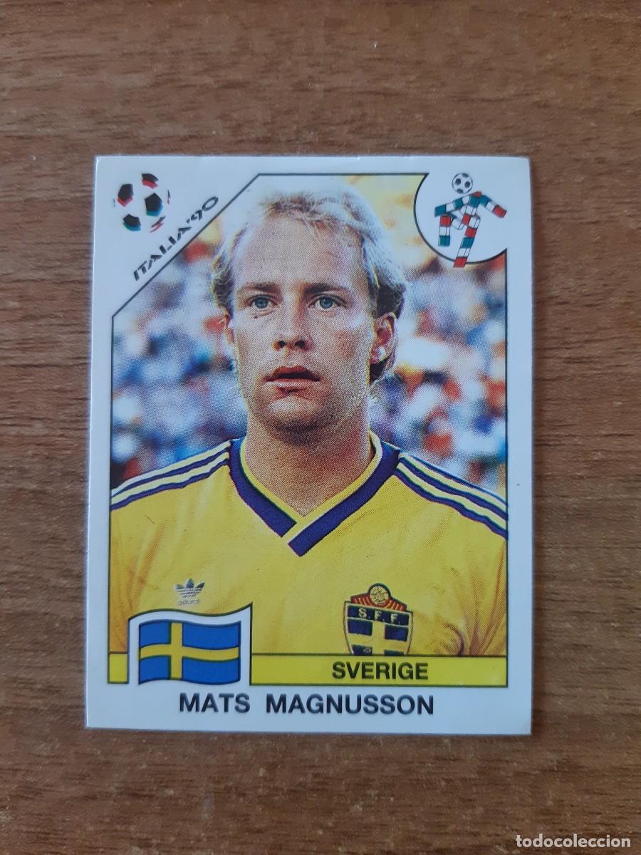 Cromos de Futebol: N&deg;245 Mats Magnusson (Suecia) Mundial Italia 90 PANINI. Nunca pegado, sin pegar