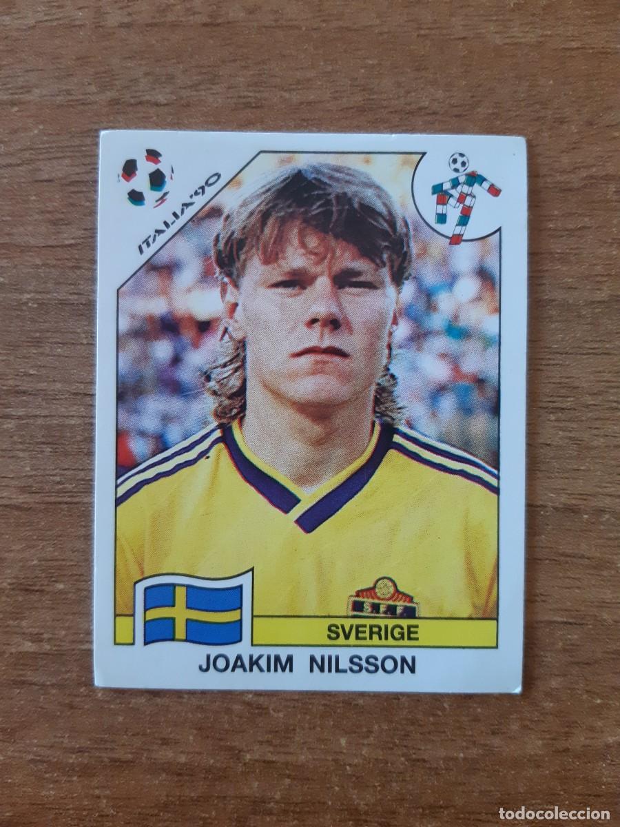 Cromos de F&uacute;tbol: N&deg;244 Joakim Nilsson (Suecia) Mundial Italia 90 PANINI. Nunca pegado, sin pegar