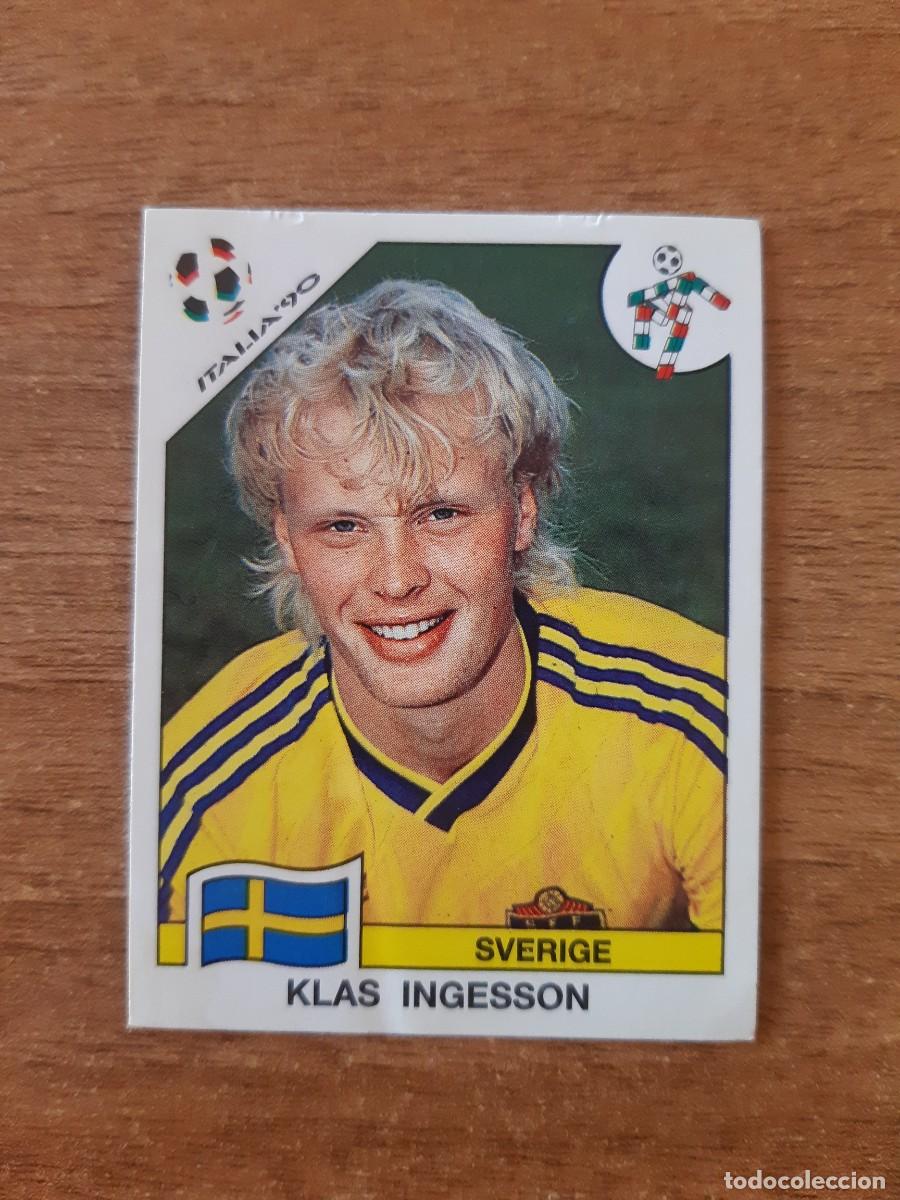 Cromos de F&uacute;tbol: N&deg;238 Klas Ingesson (Suecia) Mundial Italia 90 PANINI. Nunca pegado, sin pegar