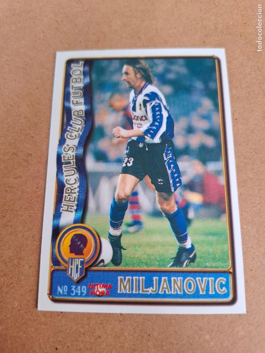 Cromos de F&uacute;tbol: MUNDICROMO 96 97 1996 1997 - UH 349 MILJANOVIC - H&Eacute;RCULES CF